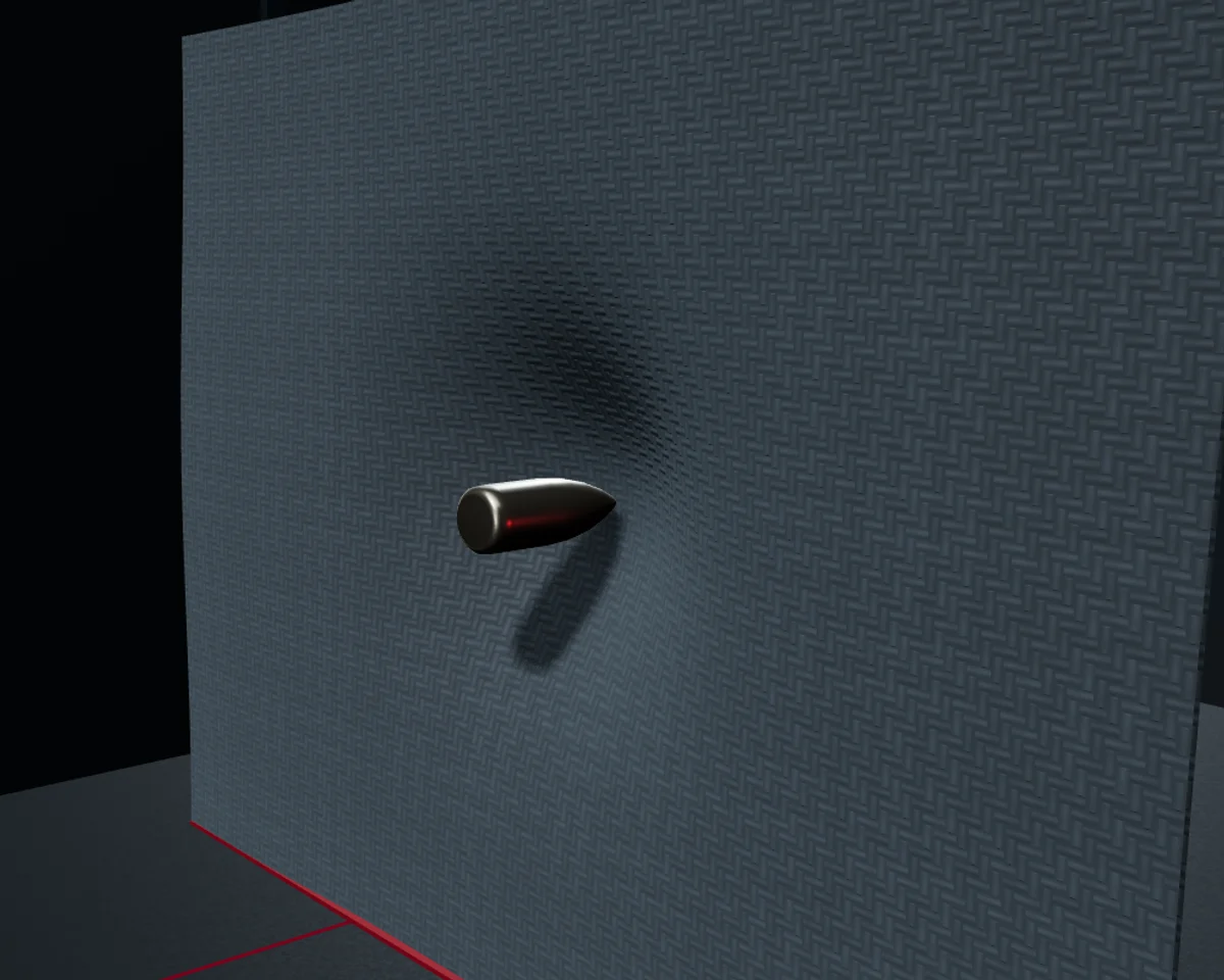 Conceptual illustration: redline stage of the material study.